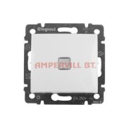   VALENA 774410 101 Egypólusú kapcsoló, Fehér, Jelzőfénnyel