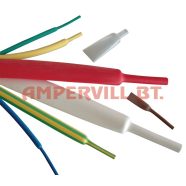 TRACON ZS064  6,4/3,2mm Zsugorcső, Fekete