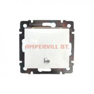 VALENA 774216 N101-es Nyomógomb, Csengőjeles Fehér