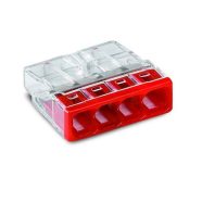 WAGO  4×2,5mm2  2273-204 PIROS  Vezeték összekötő