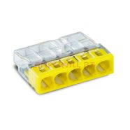 WAGO  5×2,5mm2  2273-205 SÁRGA  Vezeték összekötő