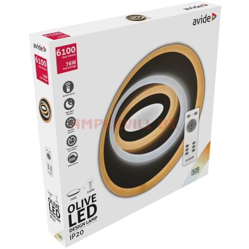 AVIDE LED LÁMPA OLIVE 70W RF TÁVIRÁNYÍTÓVAL ADO3S-OLV-2.4G