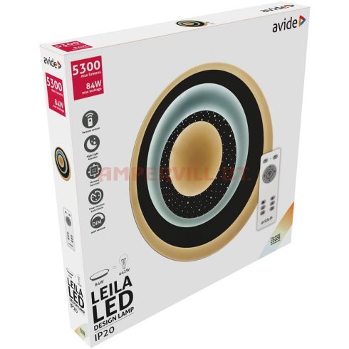AVIDE LED LÁMPA LEILA 84W RF ADO3S-84W-LEI-2.4G