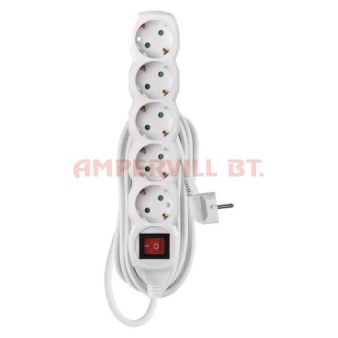 Kapcsolós elosztó 5-ös 5m 3×1,5mm2 P1525R