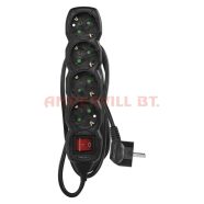 Kapcsolós elosztó 4-es 1,5m 1,5mm2 PC1421R