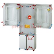   Hensel HCS421 Csoportos, 1/3F 2 Fogyasztós + szakaszoló, Felületre
