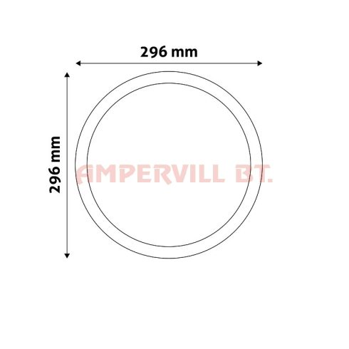 AVIDE LED PANEL ACRPNW-R-24W-ALU 2000Lm 30cm kerek NW