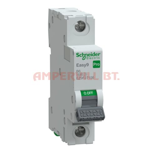 Schneider EZ9F27106 1P B 6A kismegszakító EASY9 PRO