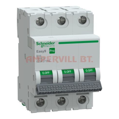 Schneider EZ9F27316 3P B 16A Kismegszakító