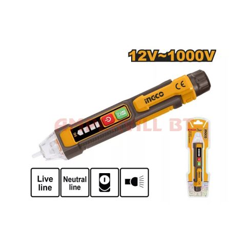 Ingco VD100091 fáziskereső érintésmentes 12-1000V, szigetelt